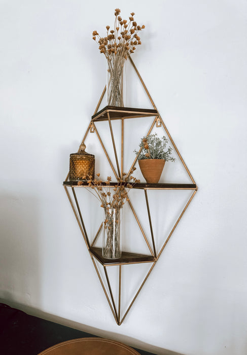 Geometric Mini Shelves Wall Unit